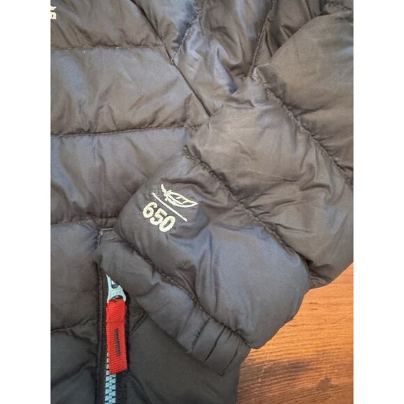 LL Bean Ultralight 650 Goose Down Puffer Jacket Navy Blue Toddler Size 4T - Picture 7 of 14